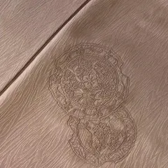 付け下げ 正絹 汕頭刺繍 木目 暈し染め しつけ糸 袷 着物 MK-6017