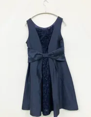 LODISPOTTO ロディスポット ワンピース M ネイビー 無地 花柄・ボタニカル柄 リボン 袖なし ショート・ミニ丈 フレア