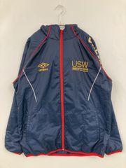 UMBRO アンブロ L ピステジャケット 青 ネイビー防風 撥水 美品 ZIP