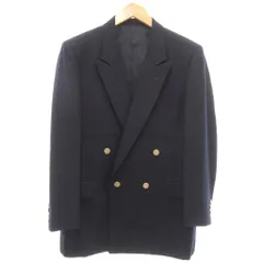 バーバリーズ Burberrys 紺ブレ ブレザー ジャケット ダブル 銀ボタン 紺 ネイビー /YJ ■ECT