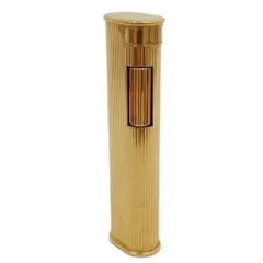 ダンヒル dunhill ローラー式 スリム ガス ライター 喫煙具 ゴールドカラー 着火未確認のサムネイル