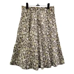 ヴィンテージ森ガール コテージ ミニ フラワー フレア スカート