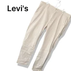 Levi's リーバイス オフホワイト メンズ パンツ 長ズボン チノパン カジュアルパンツ シンプル ユニセックス【W36 L32】XLサイズ相当 123TY