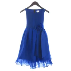 キャサリンコテージ Catherine Cottage ドレス ワンピース 発表会 ノースリーブ コサージュリボン 140 青 ブルー