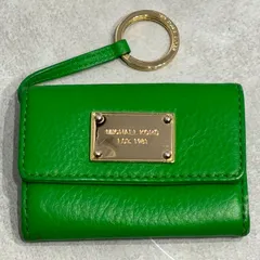MICHAEL KORS マイケルコース レザー ロゴ プレート パスケース IDカードホルダー コインケース 小銭入れ キーリング キーホルダー カードケース 財布 コンパクトウォレット チャーム 人気 定番 高級 レディース メンズ ユニセックス