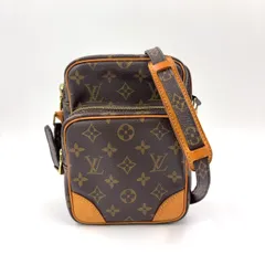 LOUIS VUITTON アマゾン モノグラム モノグラム レザー×PVC ブラウン ショルダーバッグ ゴールド M45236