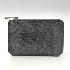 LOUIS VUITTON ポシェットクレ タイガ レザー チェーン付き グレー 