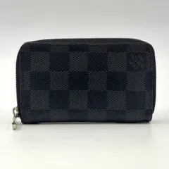 LOUIS VUITTON ジッピーコインパース ダミエグラフィット ダミエグラフィット PVC ブラック コインケース シルバー N63076 