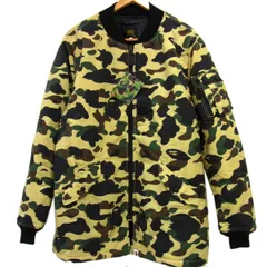 新品 定価54.864円 希少☆A BATHING APE アベイシングエイプ 16AW 1ST CAMO LONG MA-1 ロング丈 大きめサイズ XL メンズ ジップジャケットのサムネイル
