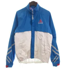 ルコックスポルティフ le coq sportif ジャケット ブルゾン 長袖 QG7029CP 青 ブルー 白 ホワイト M ■GY35