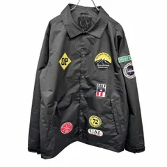【中古】[印象A] OCEAN PACIFIC オーシャンパシフィック コーチジャケット / スノーボードジャケット メンズ M 黒 ポリ100% ジップポケット 内ポケット×１ 袖口はベルクロ留め 裏地付き ドットボタン 長袖 内側にパスケースのサムネイル