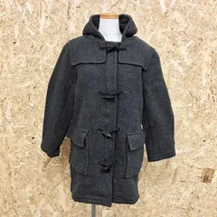 古着 ジェイクルー J.CREW ダッフルコート パーカー 無地 トグルボタン×ジップ留め 長袖 ウール×レーヨン S チャコールグレー レディース