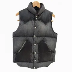定価63,800円◇Rocky Mountain×HYSTERIC GLAMOUR レザーヨーク ダウンベスト ロッキーマウンテン×ヒステリック ピラミッドスタッズのサムネイル