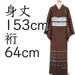 付け下げ訪問着　変わり横段模様　スリムサイズ