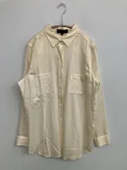 UNTITLED アンタイトル シャツ/ブラウス 44 アイボリー コットン 無地 ミドル丈 長袖 レギュラーカラー