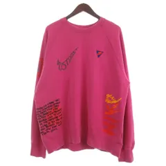 ナイキ NIKE トレーナー プルオーバー スウェット プリント クルーネック 長袖 裏毛 XL ピンク