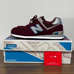 NewBlance ニューバランス メンズ スニーカー 28cm 574 バーガンディ 赤 レッド ML574 ZT 新品 タグ付き