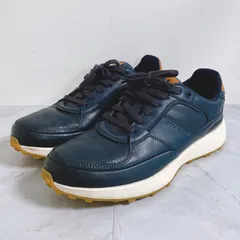 コール ハーン COLE HAAN グランド クロスコート 26.0cm スニーカー レザー ネイビー C39832