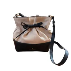 ケイトスペード　巾着型　ショルダーバッグ　バイカラー