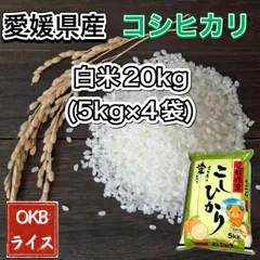 【超メルカリ市セール中‼︎クーポン使用で🉐】愛媛県産コシヒカリ20kg(5kg×4袋) 白米 お米【令和7年産】のサムネイル