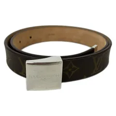 LOUIS VUITTON(ルイヴィトン) ベルト モノグラム サンチュールキャレシルバー金具 M6801 -