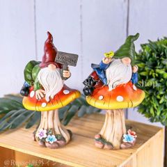 ★ まちゃりん★ビッグLOVEノーム★大きなバラのプレート★ガーデン雑貨★ ☆ まちゃりん様専用☆ビッグLOVEノーム☆大きなバラのプレート