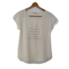アンタイトル 半袖Ｔシャツ トップス カットソー 日本製 レディース 1サイズ ホワイト UNTITLED 【中古】