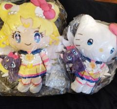美少女戦士セーラームーン　キティ　コラボ　ぬいぐるみ　前髪クリップセット　未開封 美少女戦士セーラームーン キティ コラボ ぬいぐるみ 前髪クリップ