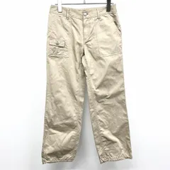 【中古】[印象AB] KUMIKYOKU FAM 組曲 FAM クミキョクファム ブッシュパンツ レディース 2 ベージュカーキ 綿100% ジップフライ ストレート ヘリンボーン 裾に調節ゴムのサムネイル