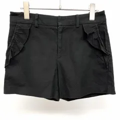 古着 ビューティーアンドユース BEAUTY＆YOUTH UNITED ARROWS ポケットフリルショーツ ショートパンツ 日本製 綿×ポリウレタン S 黒 レディース