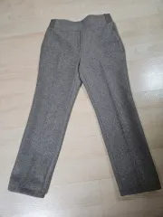 ブラウン ウエストゴム レディース ズボン 77 (7cmウエストゴム)