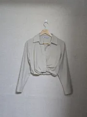 ZARA)ザラ クロップド シャツ