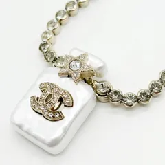 CHANEL シャネル ココマーク パフュームボトル ネックレス ラインストーン B23S ゴールド レディース アクセサリー ギフト プレゼント