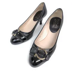 Salvatore Ferragamo フェラガモ パンプス 5.5D ガンチーニ ステッチ