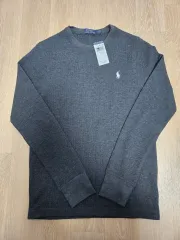 ポロラルフローレン ロングスリーブ ワッフル Tシャツ グレー S M 新品