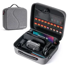 STARTRC GAMES Switch 2 ケース スイッチ2 オールインボックス 防塵 防汚 耐衝撃 全面保護 大容量 Switch 2 本体/Joy-Con/Proコントローラー/電源アダプタ/18枚ゲームカード全部収納可能 (グレー) 51140677