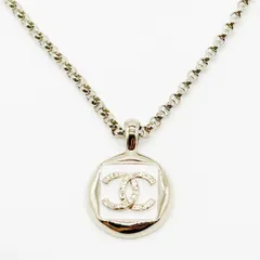 CHANEL シャネル ココマーク ネックレス ラインストーン L26C ゴールド ホワイト GP レディース アクセサリー ギフト プレゼント