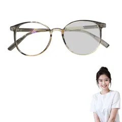 男女兼用 室内透明 紫外線カット 屋外サングラス 変色レンズ 超軽量 スマホ PCメガネ パソコン用 調光サングラス おしゃれ （度なし）変色 クリアレンズ 伊達眼鏡 おしゃれ メガネ レディース ブルーライトカット メンズ