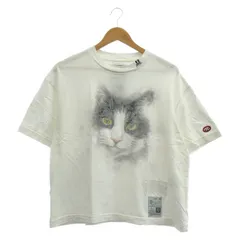 【中古】Maison MIHARA YASUHIRO CAT PRINTED TEE WHITE サイズ36 K14TS751 メゾンミハラヤスヒロ キャット 猫[19]のサムネイル