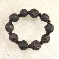 数珠 念珠 菩提樹 彫刻入り銀製パーツ - メルカリ
