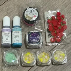 レジン ハンドメイド 資材 セット 着色剤 封入 ラメ パーツ ねんどレジン やべぇ粉のサムネイル
