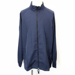 【中古】[印象B] asics アシックス ハイネックジャケット メンズ L ネイビー 紺 ポリエステル100% 富士マラソンフェスタ 2006.12.24 ジップ ラグラン 長袖のサムネイル