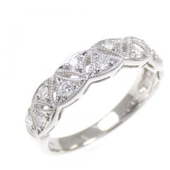 Pt900 フィレンツェスタイル ダイヤモンド 0.37ct リング 透かし彫り 