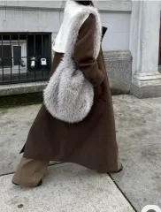 新品) アキ ARCHITECT BAY FUR BAG #グレー