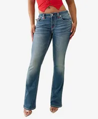 トゥルーレリジョン レディース ボトムス デニムパンツ ブーツカット ブーツ ジーンズ True Religion Womens Becca Bootcut Super T Flap Jeans Orchid Breeze