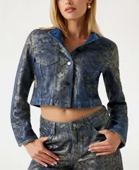 ゲス レディース アウター ジャケット・ブルゾン 長袖 ジャケット GUESS Womens Tersa LongSleeve Jacket Snakepitのサムネイル