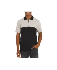 ダナ キャラン ニューヨーク メンズ トップス シャツ ポロシャツ コットン DKNY Mens Highwalk Cotton Zip Front Polo Moonstuckのサムネイル