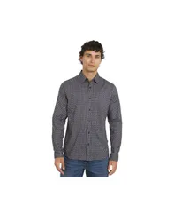 ダナ キャラン ニューヨーク メンズ トップス シャツ コットン DKNY Mens Chancey Stretch Cotton Poplin Shirt Black ブラックのサムネイル