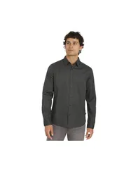 ダナ キャラン ニューヨーク メンズ トップス シャツ コットン DKNY Mens Campbell Stretch Cotton Poplin Shirt Black ブラックのサムネイル