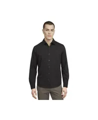 ダナ キャラン ニューヨーク メンズ トップス シャツ コットン DKNY Mens Metropolis Mercerized Cotton Shirt Black ブラックのサムネイル